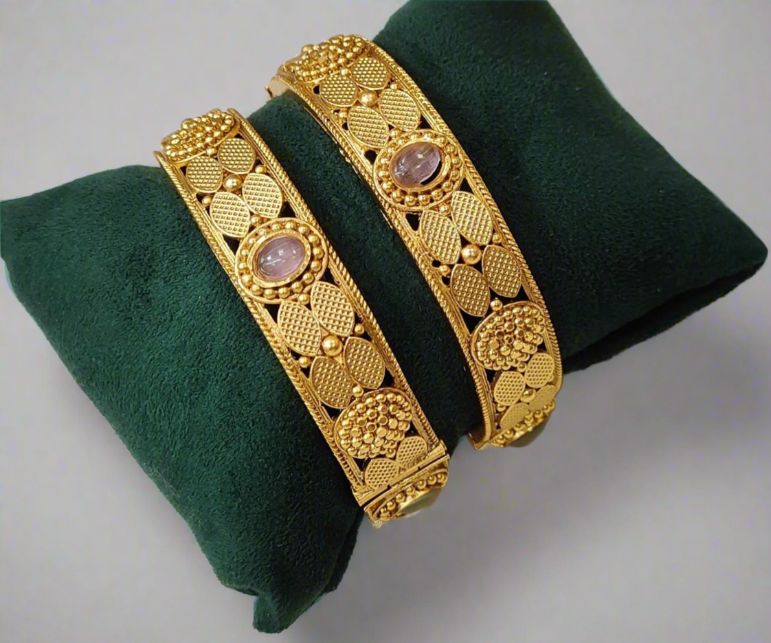 Elegant handcrafted antique bangles for women – wedding wear