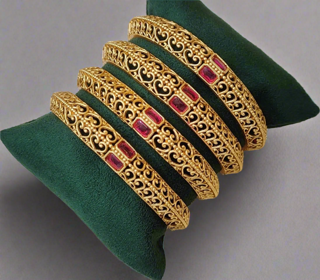 Buy antique bangles from Fyash – bridal and festive jewelry