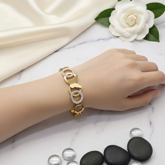Butterfly Circle Bangle Anti Tarnish