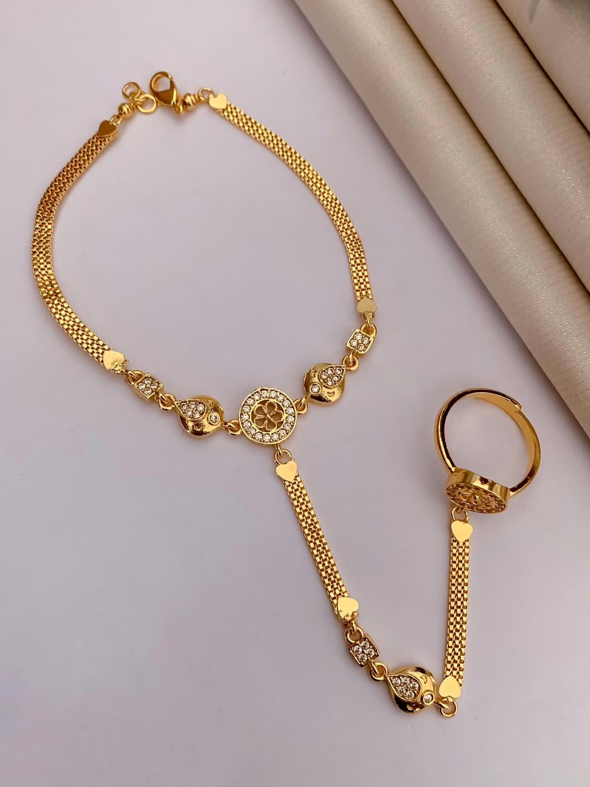 High Gold Ring Bracelet