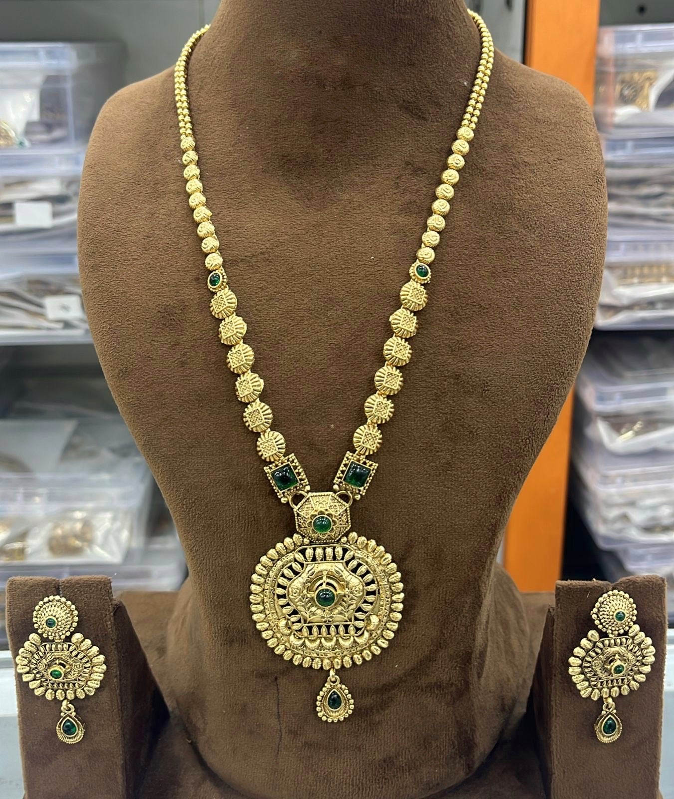 Antique Long Chain with Earring