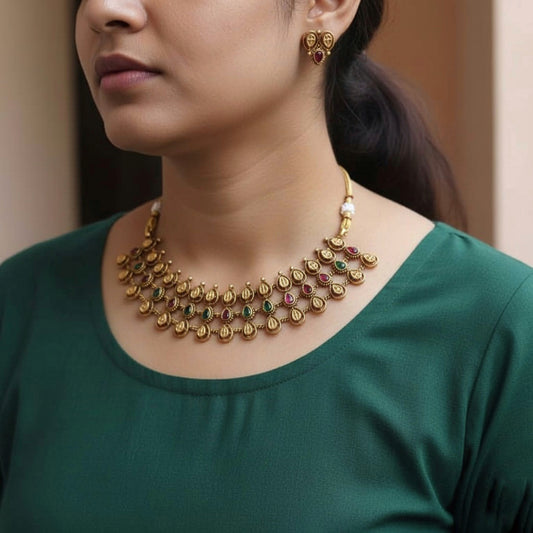 Divine Droplet Necklace Set