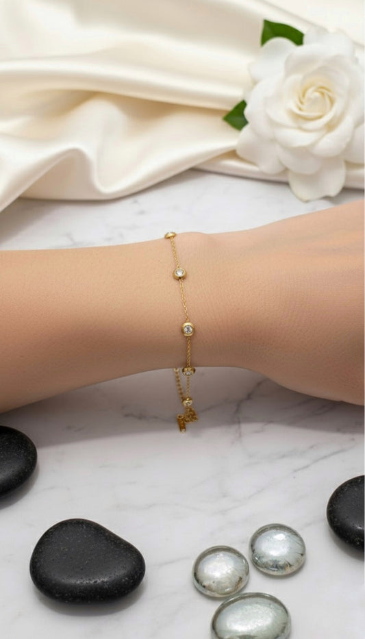 Dot Chain Bracelet Anti Tarnish