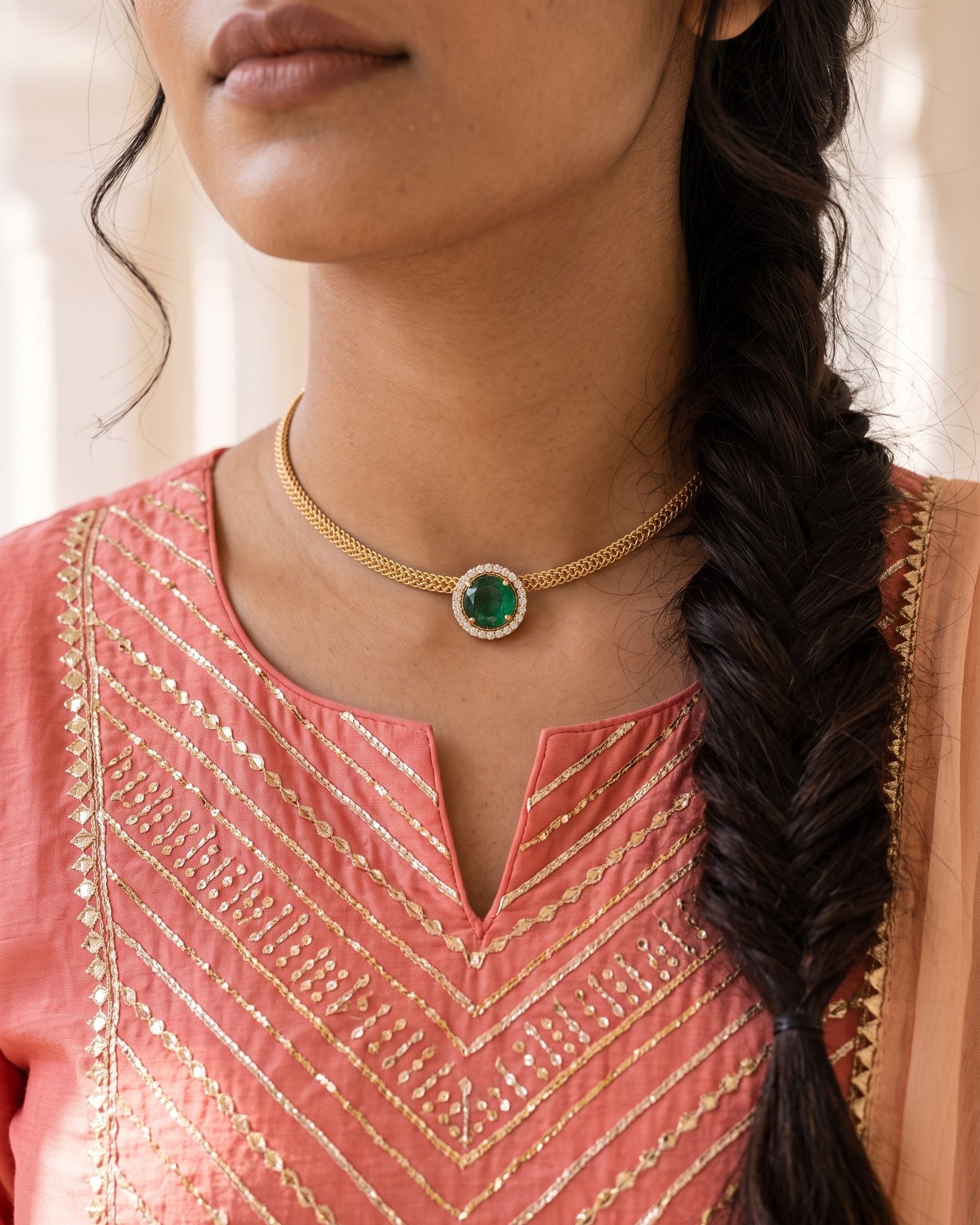 Emerald Halo worn