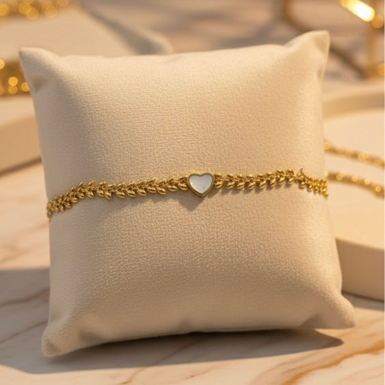 Heart Leaf Chain Anti Tarnish