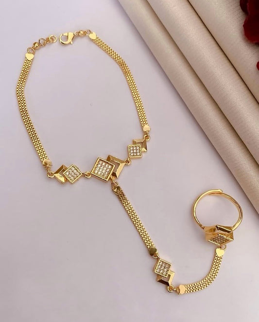 High Gold Ring Bracelet