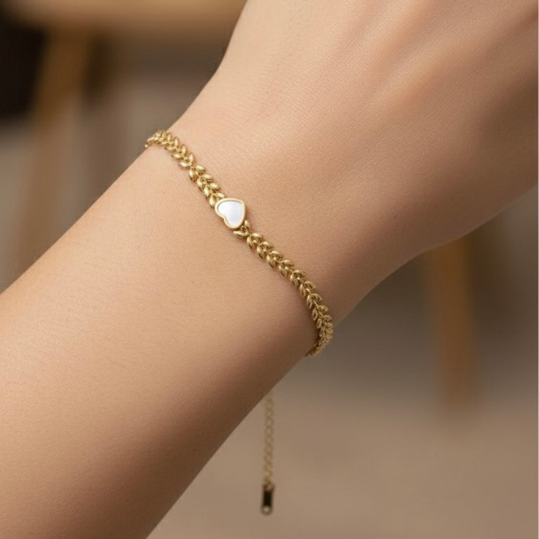 Heart Leaf Chain Anti Tarnish