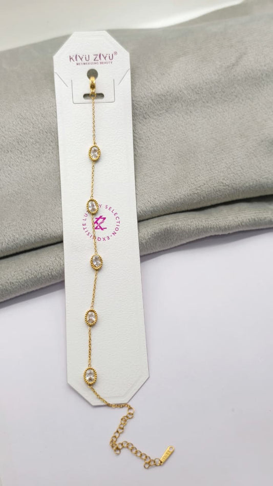 Glimmer Dot Chain Bracelet Anti Tarnish