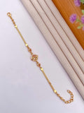 A.D Diamond Golden Bracelet