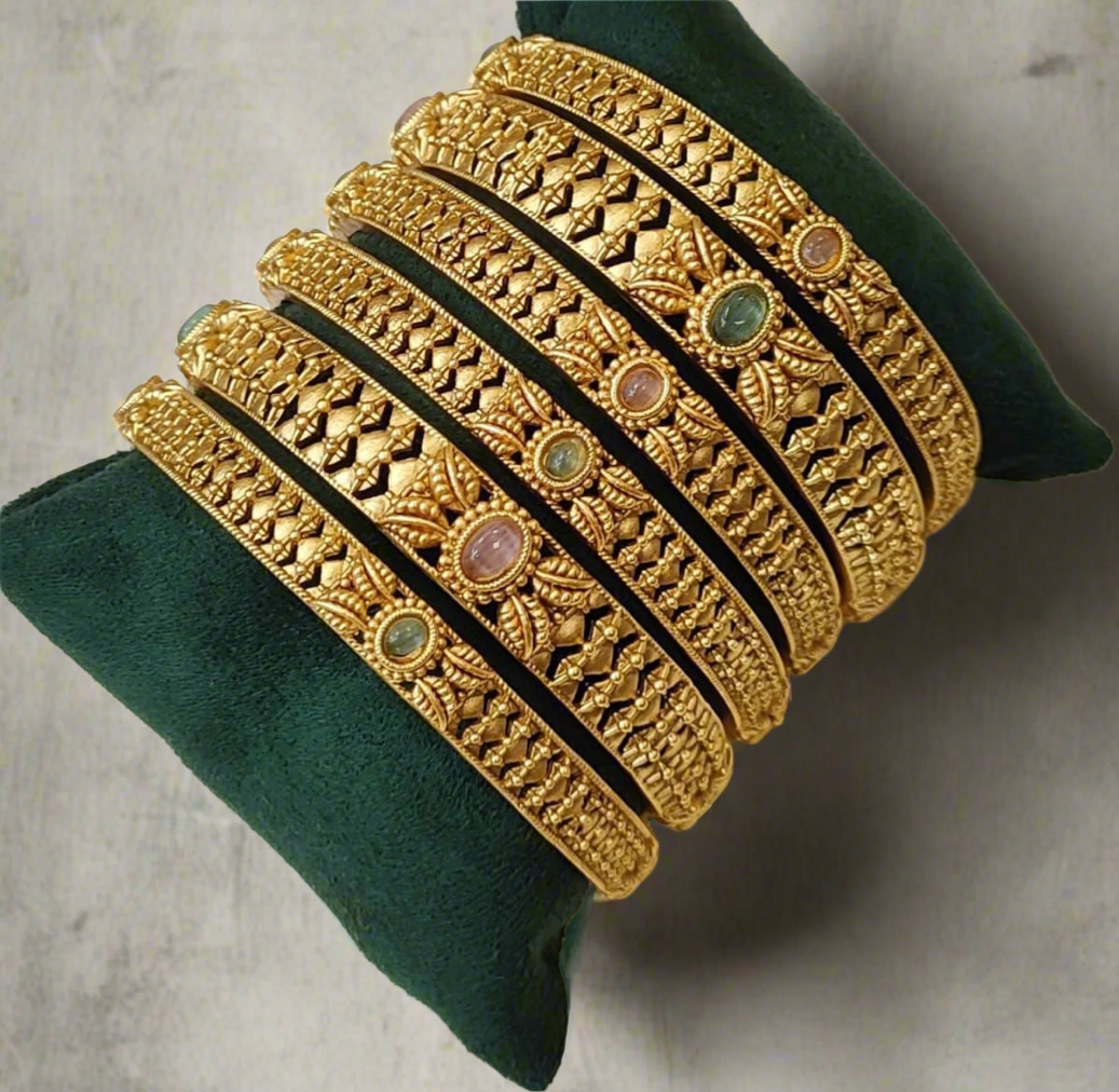 Timeless antique bangle designed for weddings and festive looks