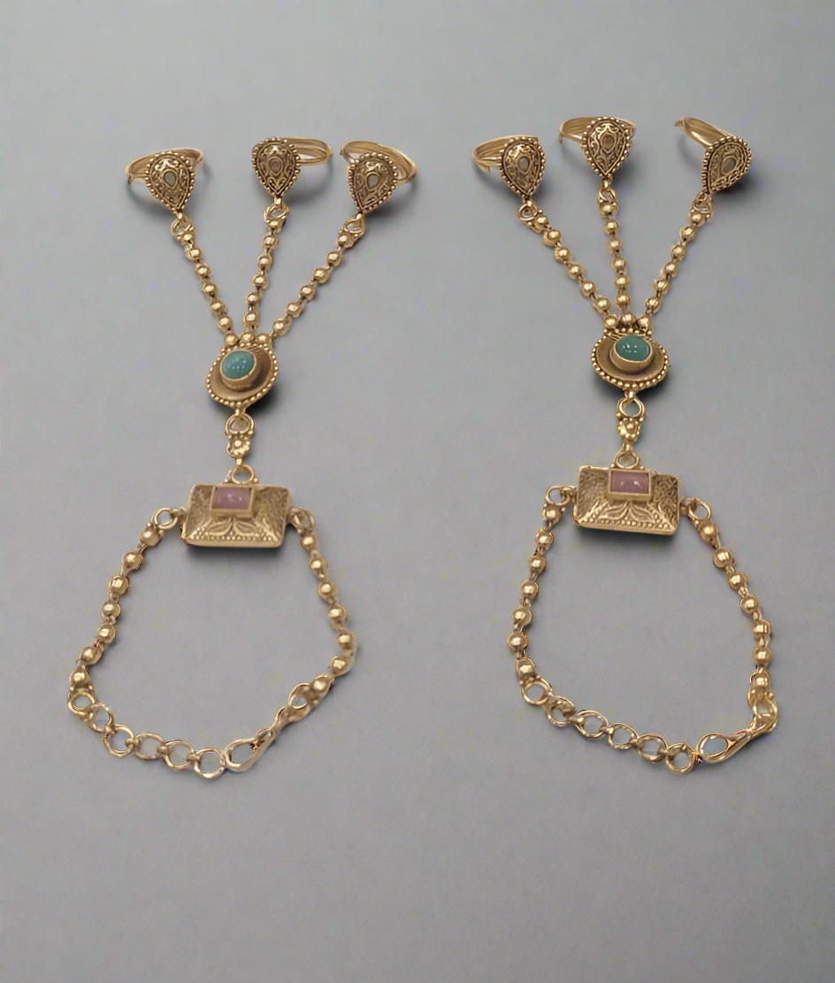 Antique ring bracelet for bridal wear