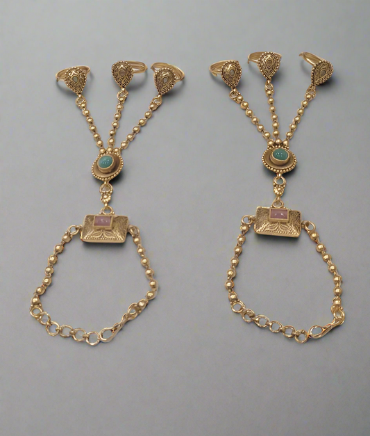 Antique ring bracelet for bridal wear