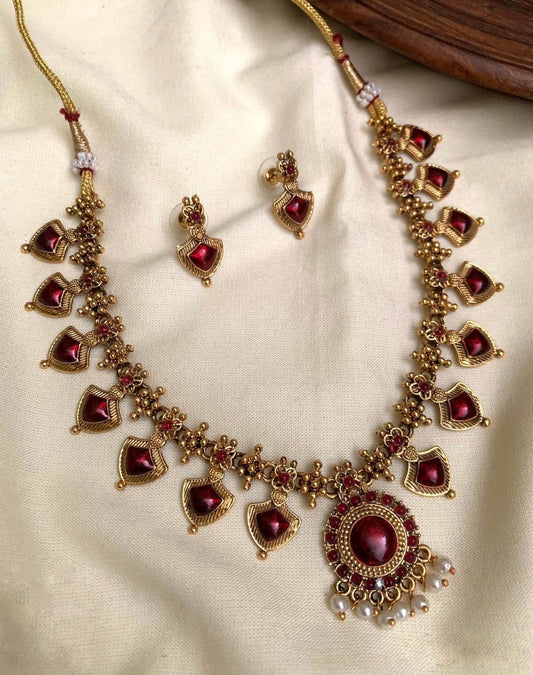 Ruby Stone Necklace