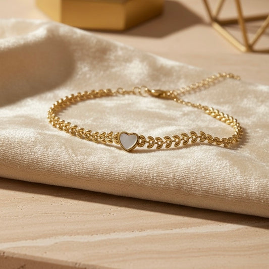 Heart Leaf Chain Anti Tarnish