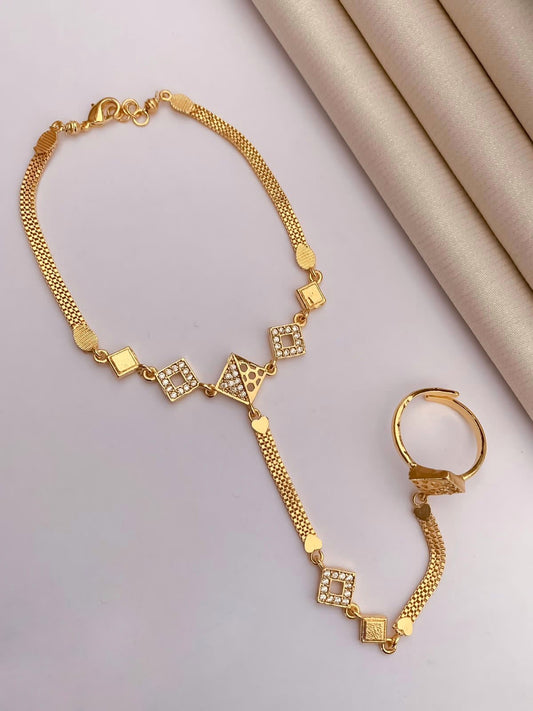 High Gold Ring Bracelet