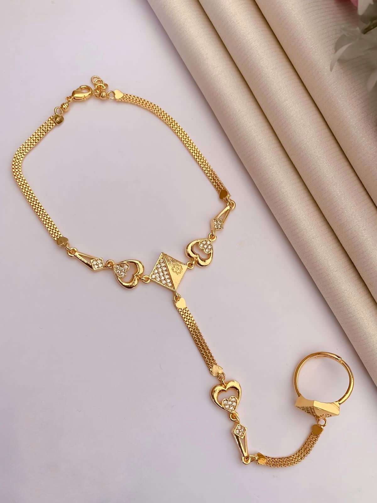 High Gold Ring Bracelet