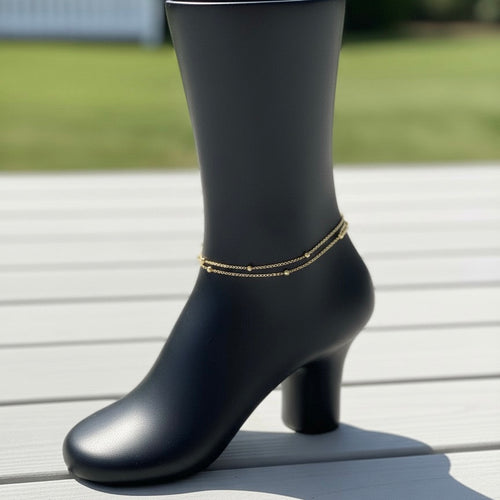 316L Stainless steel Anklet Pair