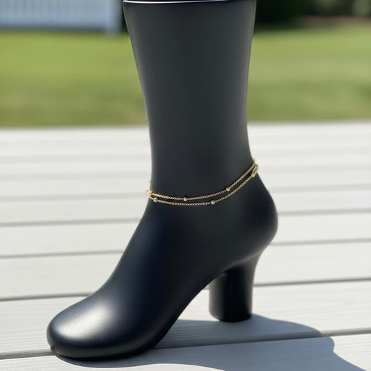 316L Stainless steel Anklet Pair