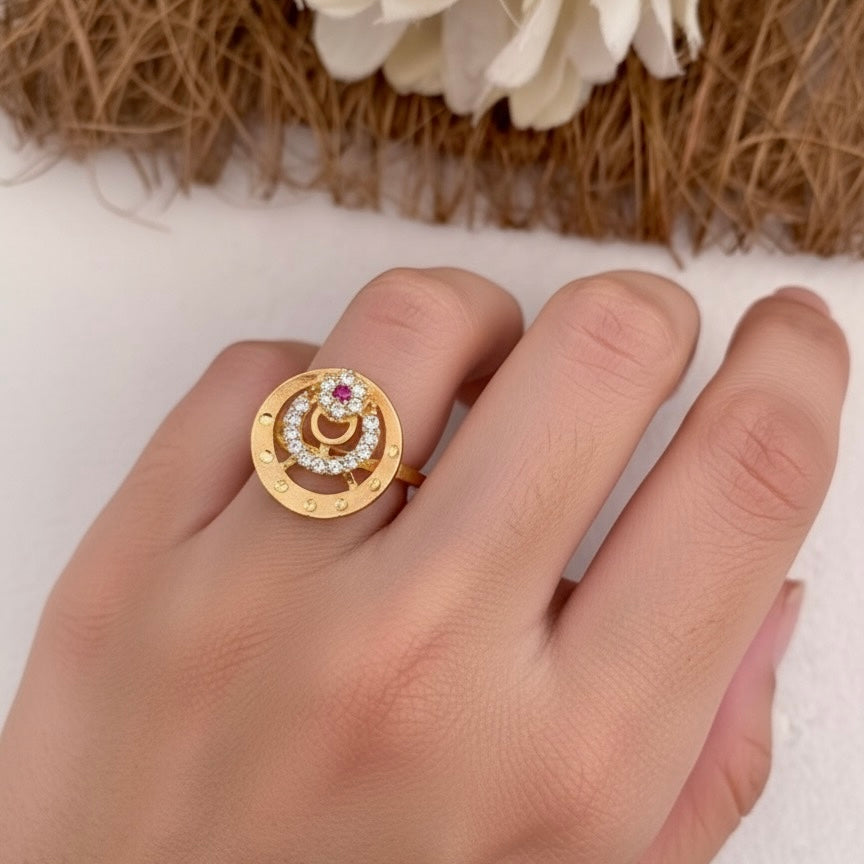 AD Diamond Golden Ring 10