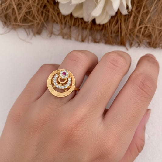 AD Diamond Golden Ring 10