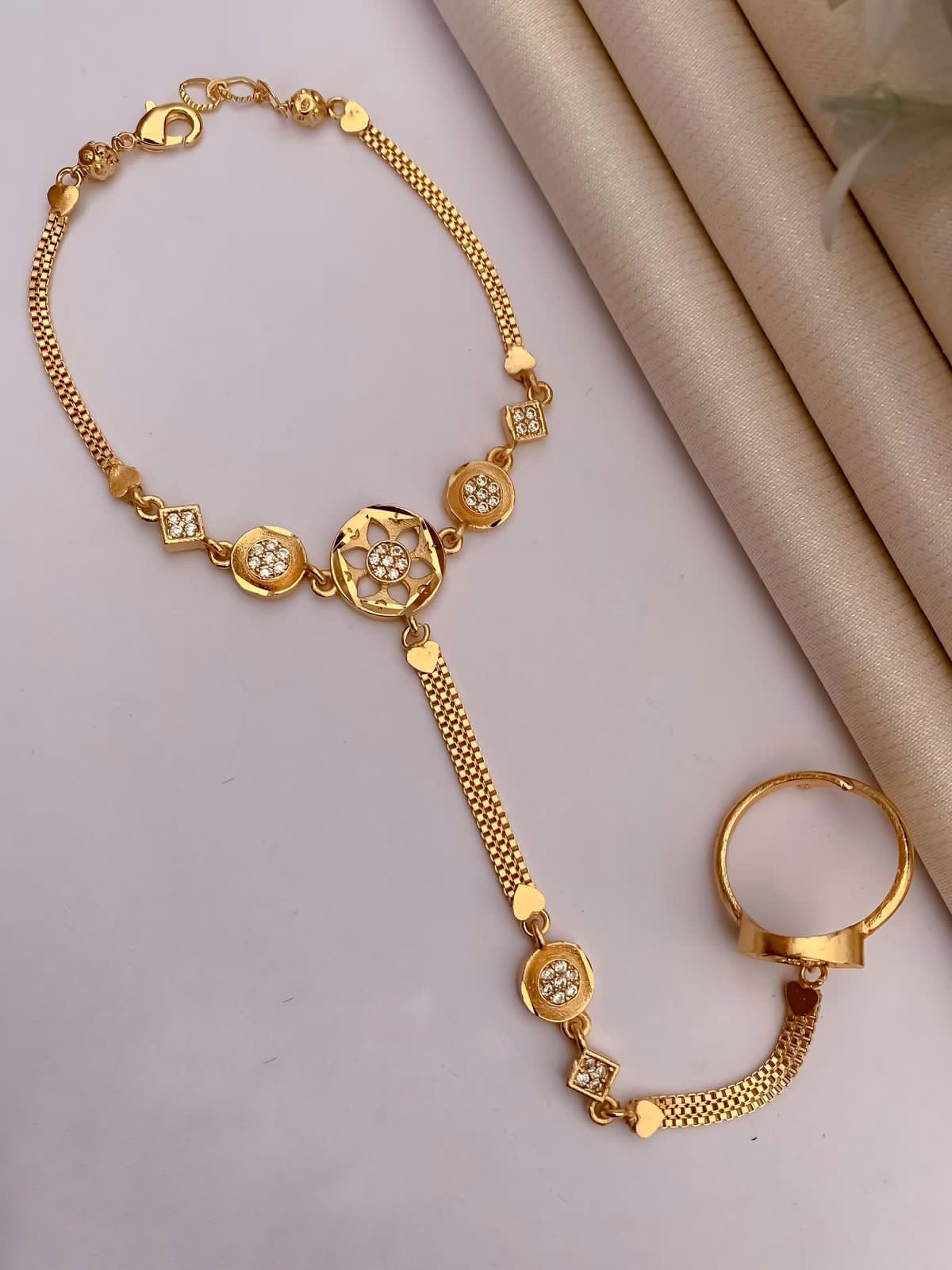 High Gold Ring Bracelet