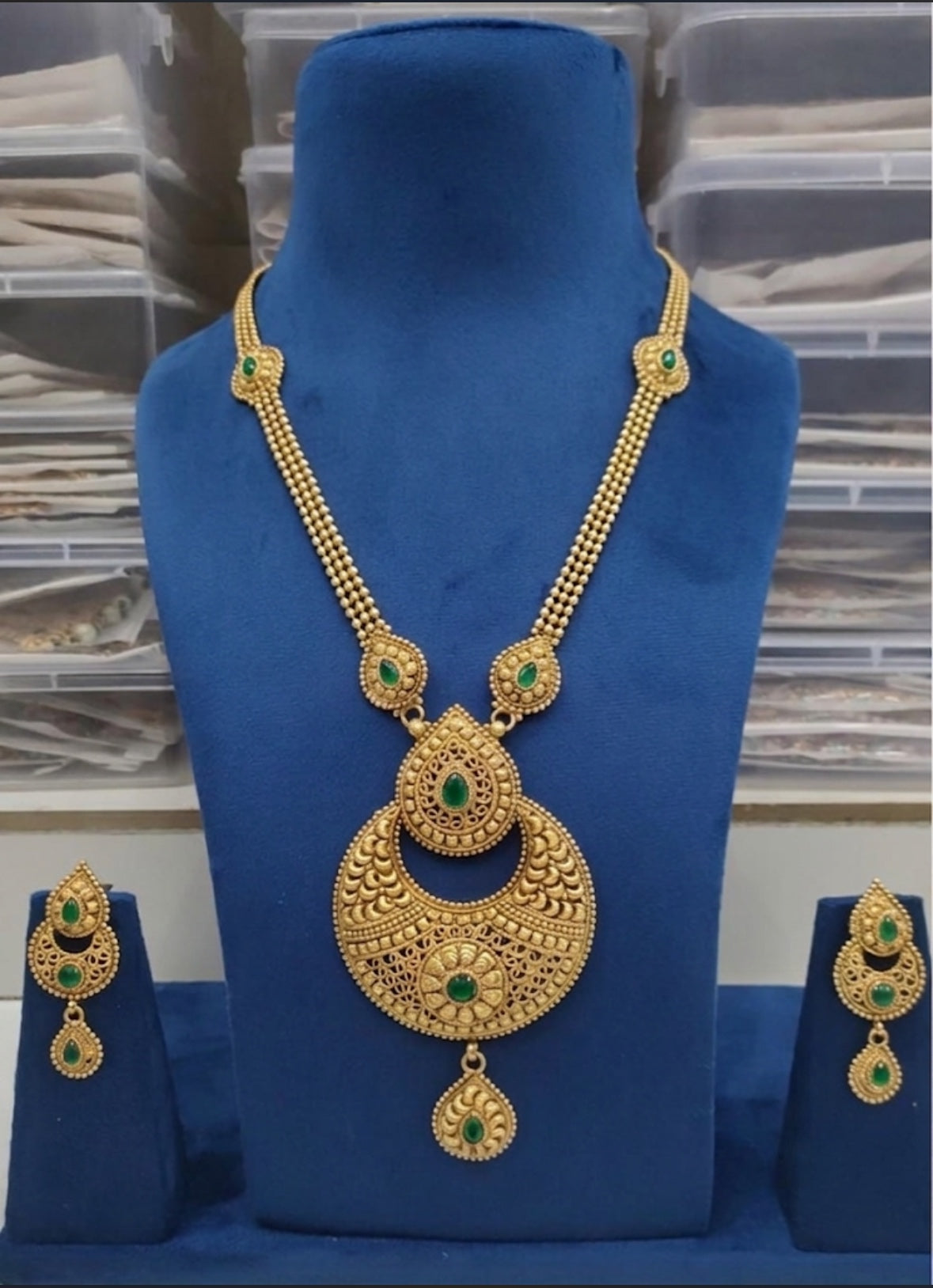 Antique Long Chain with Earring
