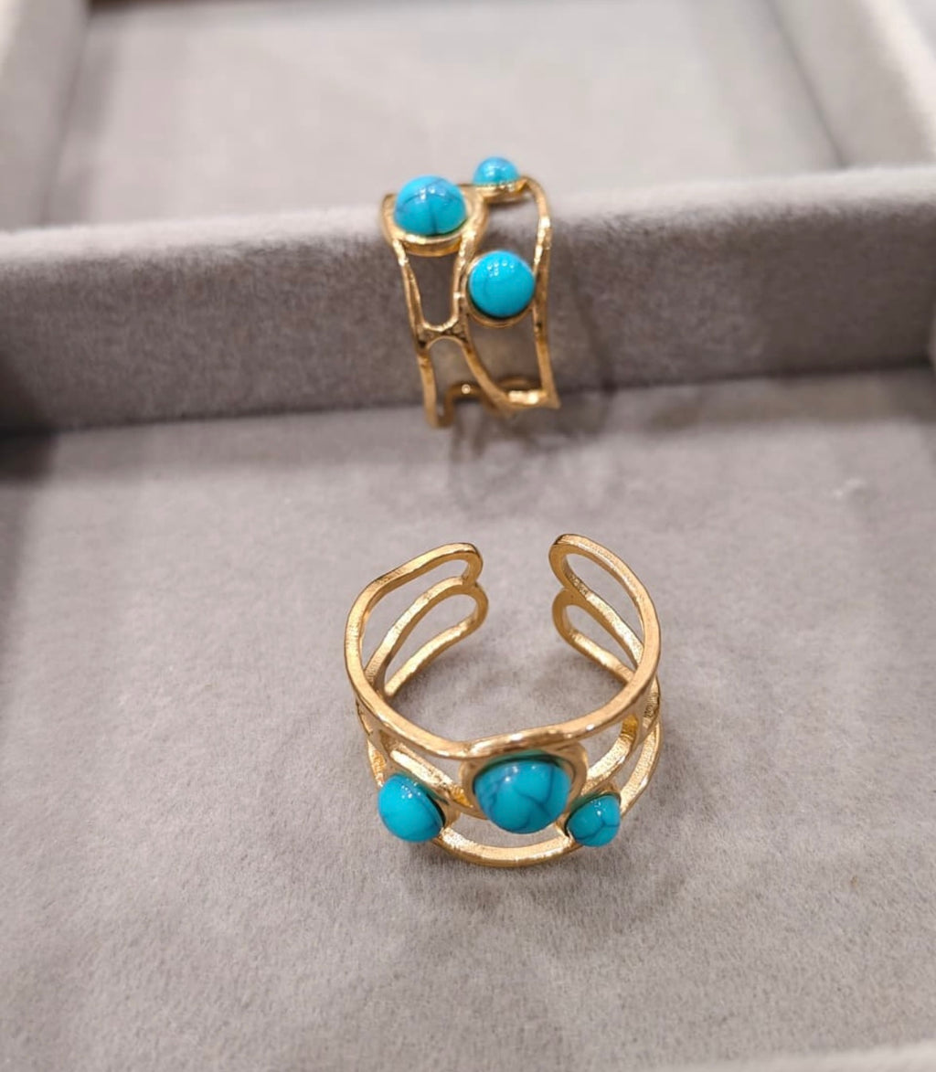 Turquoise Glow Anti Tarnish Ring