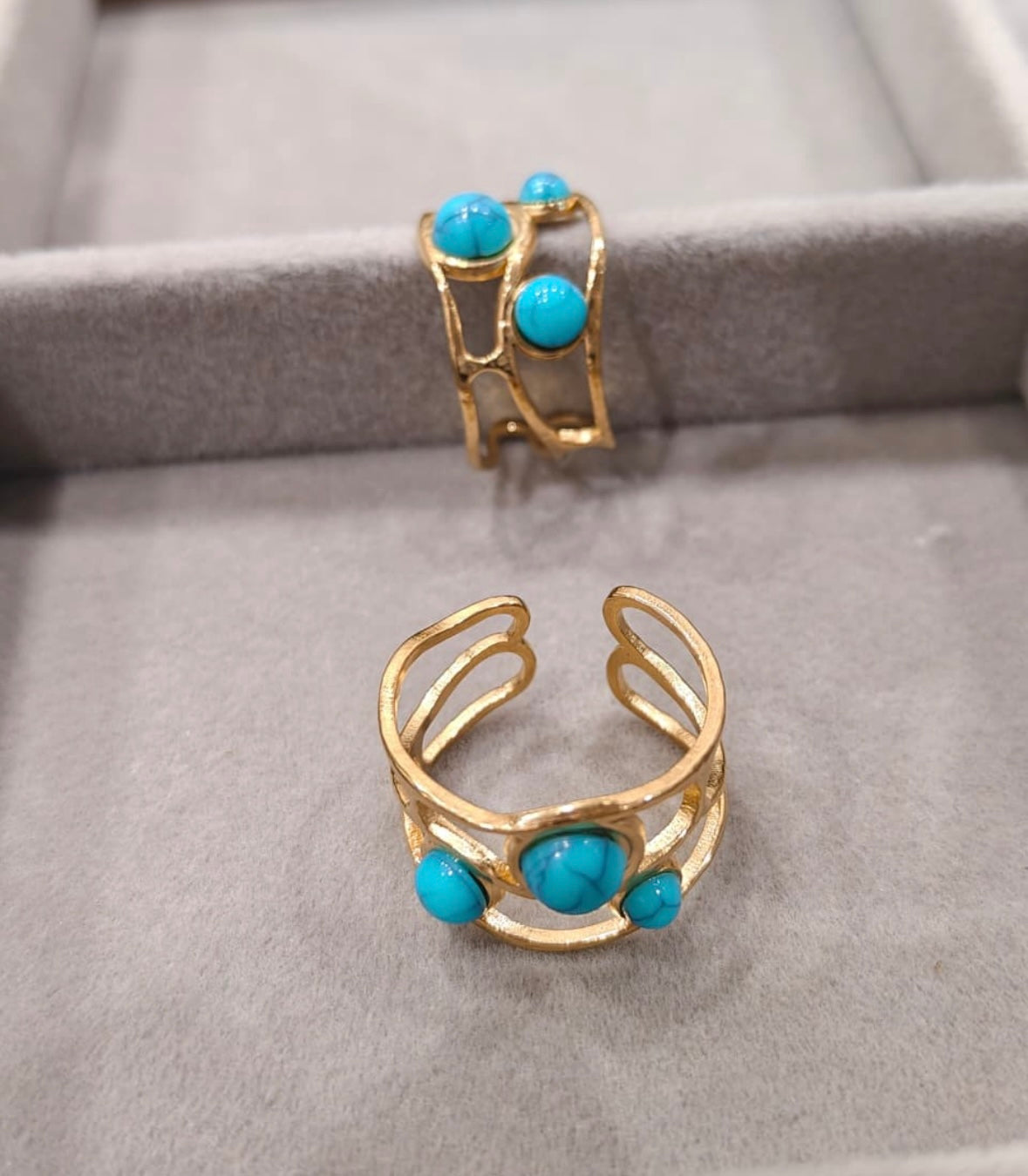 Turquoise Glow Anti Tarnish Ring