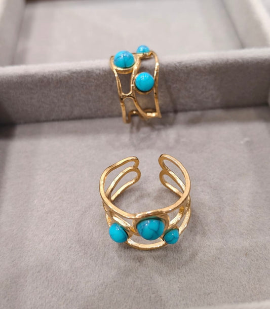 Turquoise Glow Anti Tarnish Ring