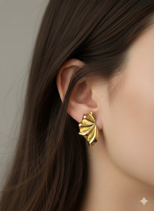 Leaflet Bloom Earrings Anti Tarnish