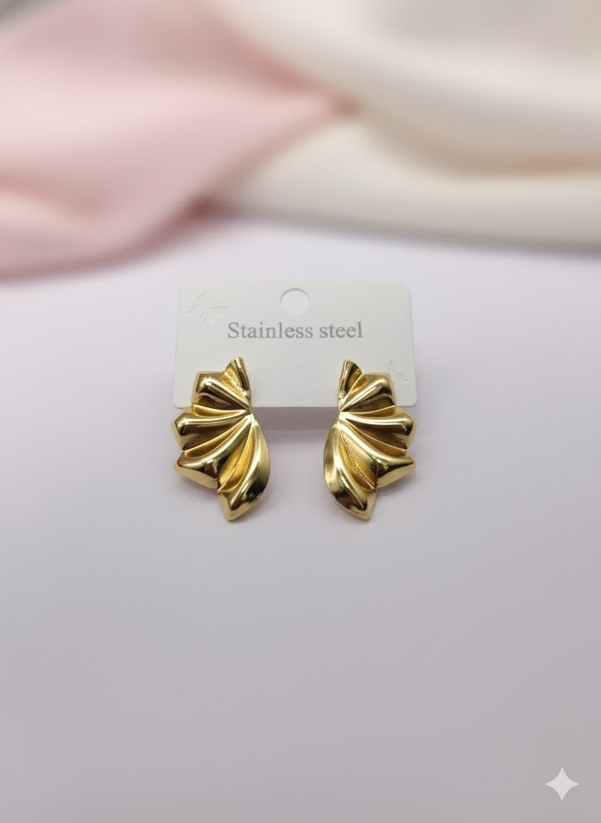 Leaflet Bloom Earrings Anti Tarnish