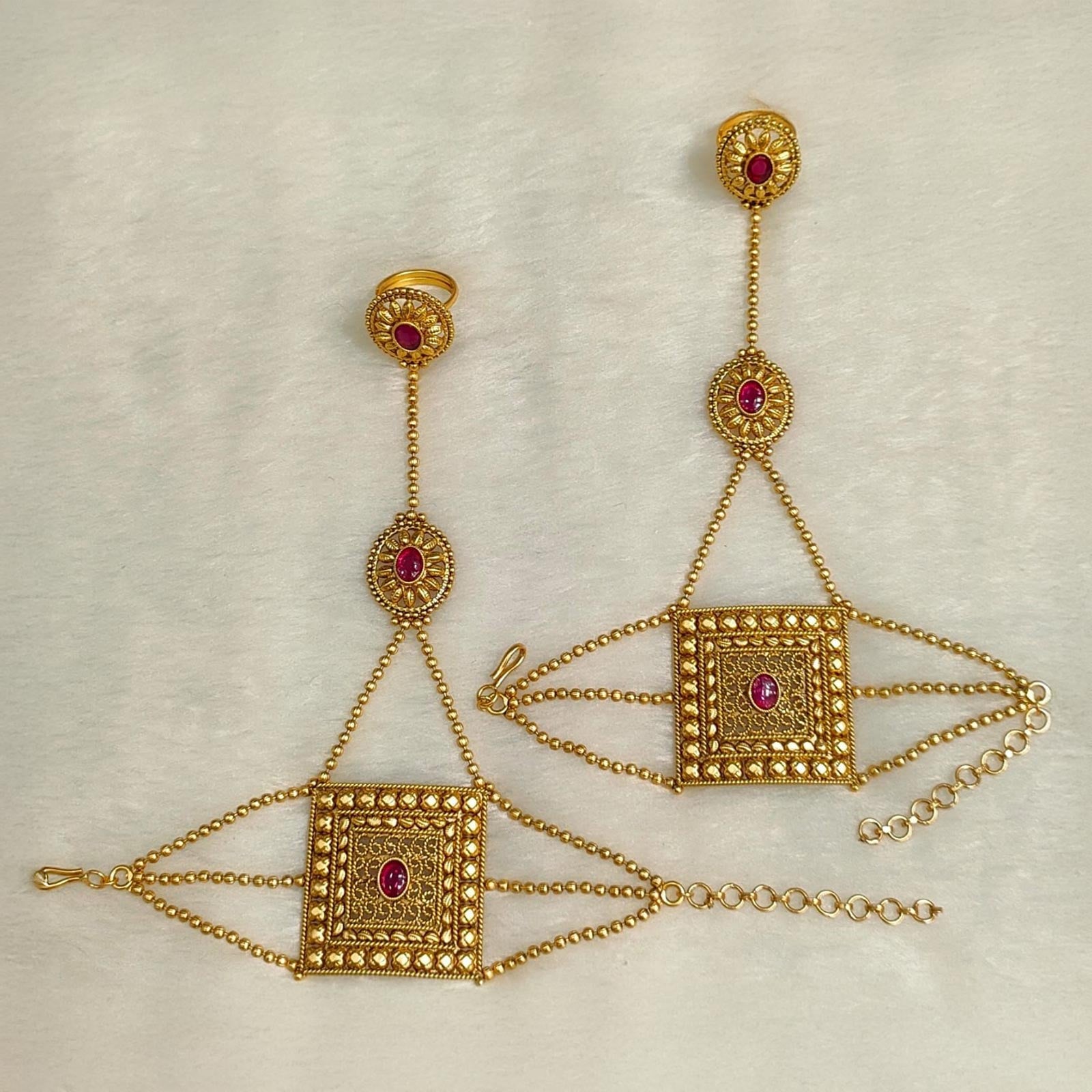 antique ring bracelet for women – traditional Indian jewelry